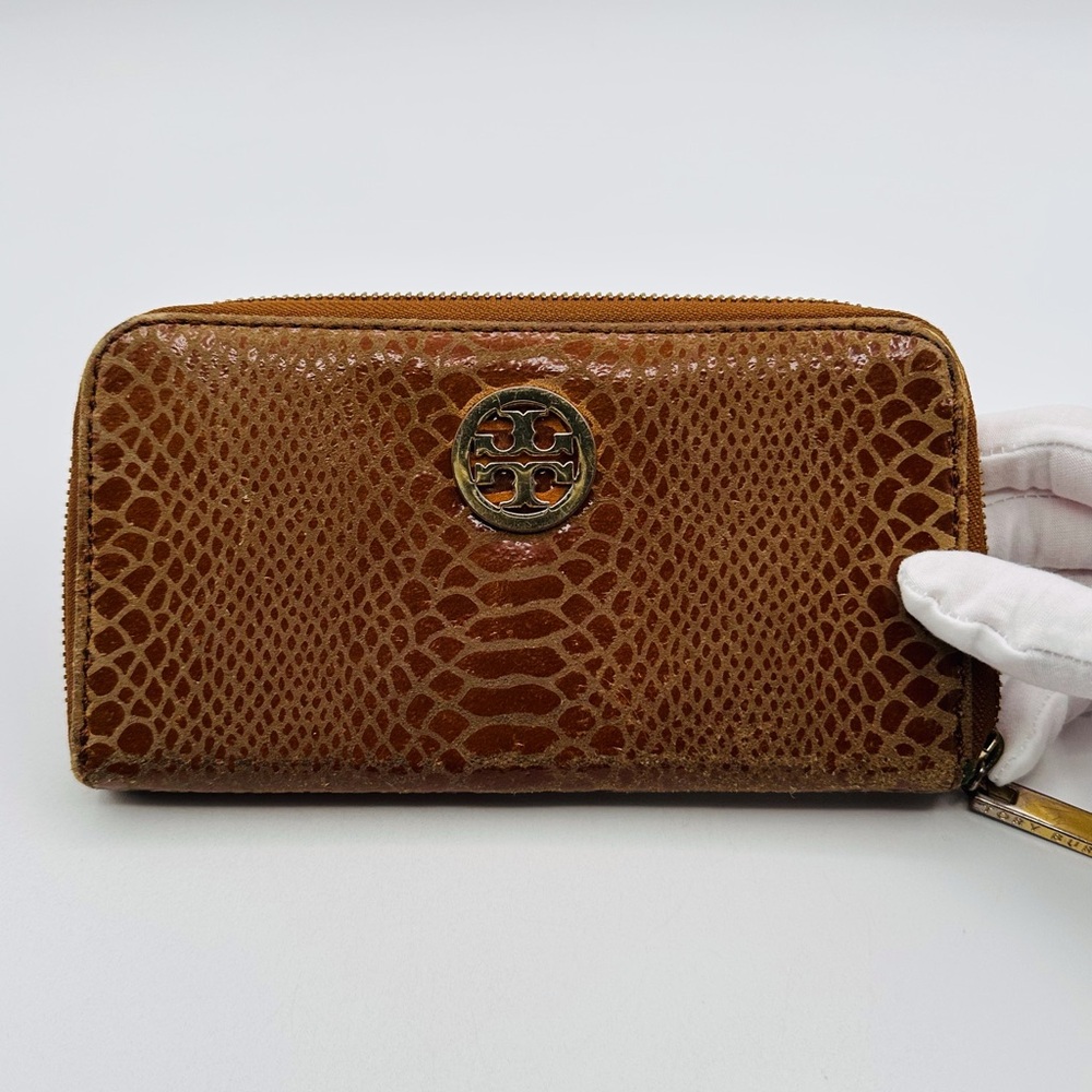 Tory Burch Brown Snakeskin Wallet
